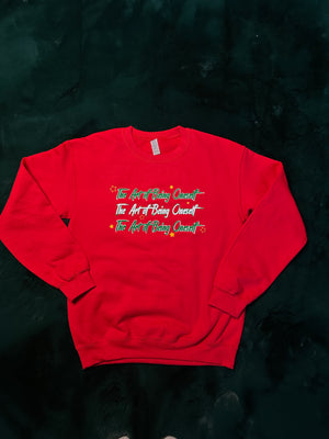 The Art of Being Oneself - Red Sweater