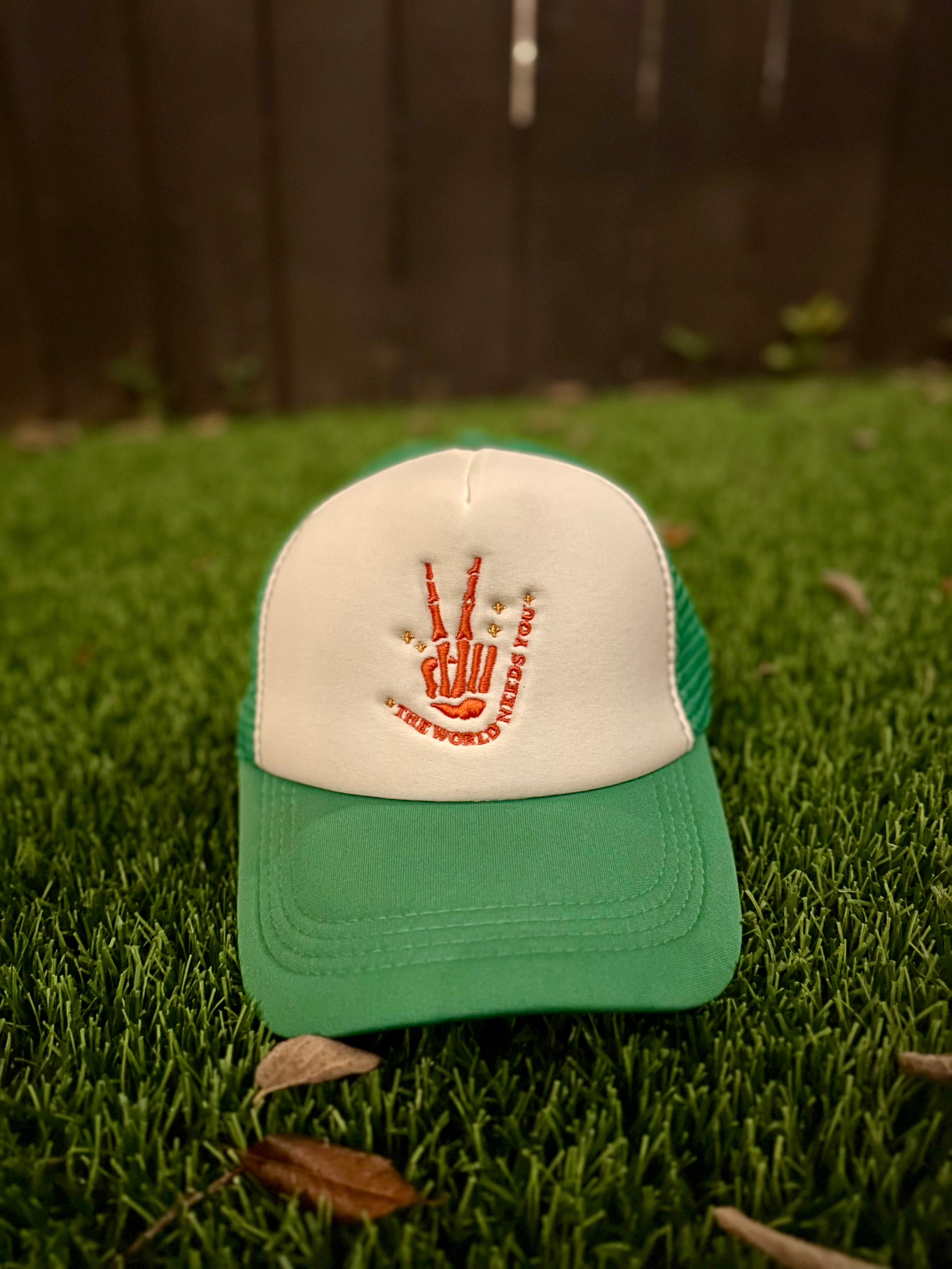 Self Love Club - Green/White Trucker Hat